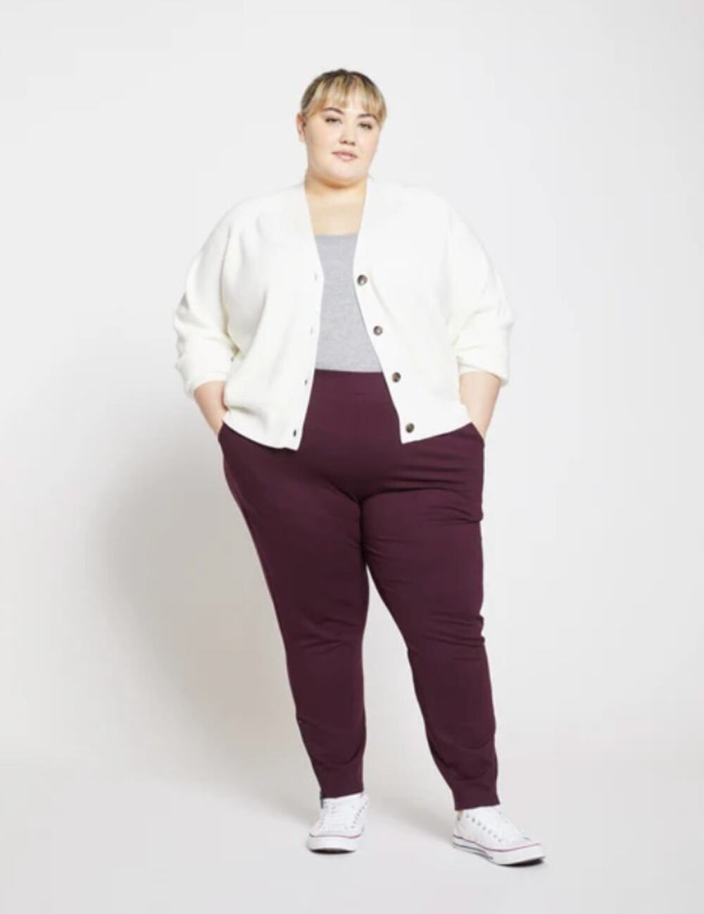 Universal Standard Moro Ponte Pants 4XL 38 40 6X NWT Red Burgundy Trousers Prep